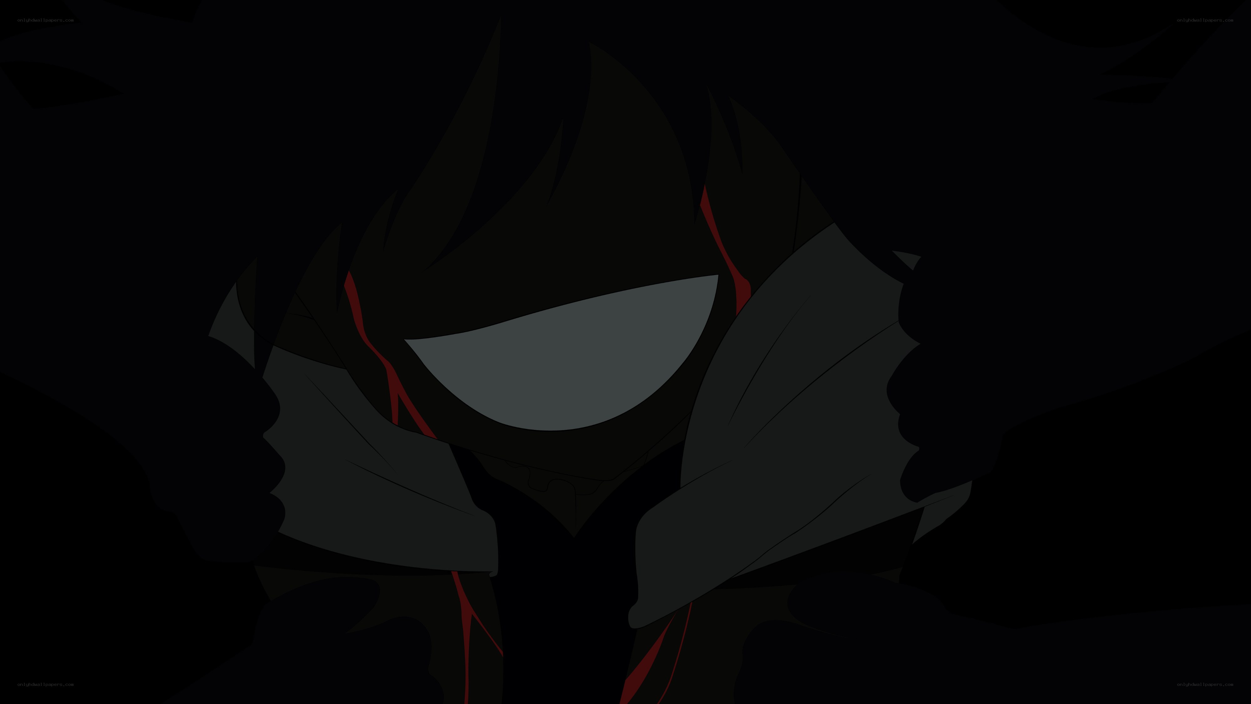 dark anime character in shadow