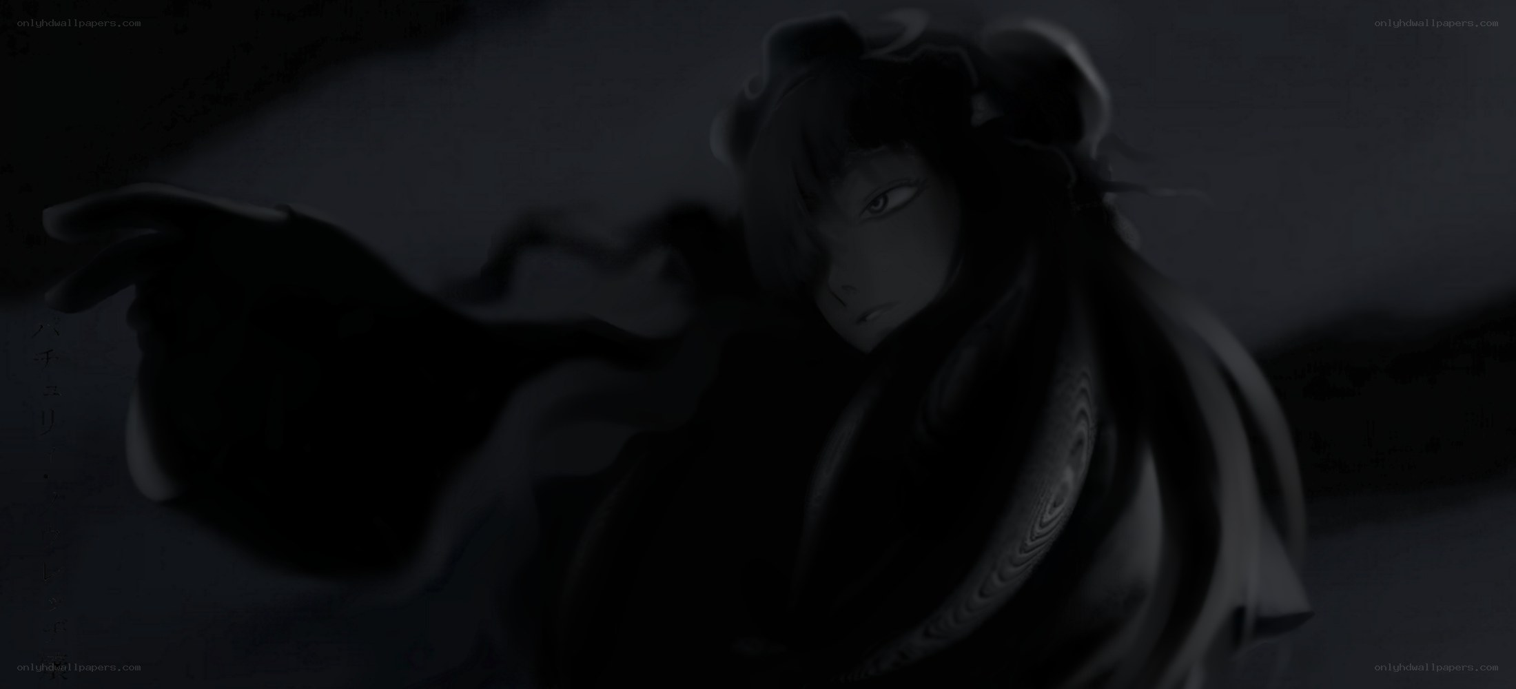 dark anime character in shadow