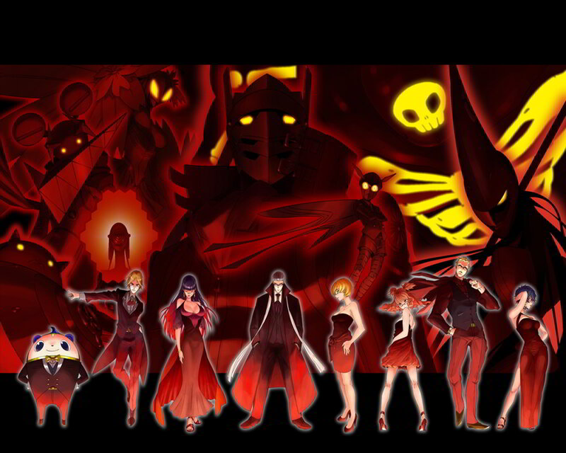 Dark anime character lineup