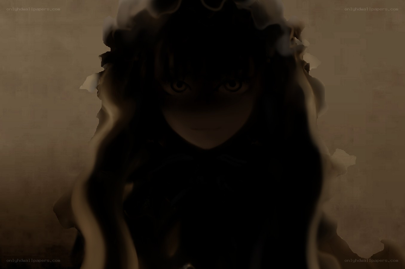 dark anime character portrait