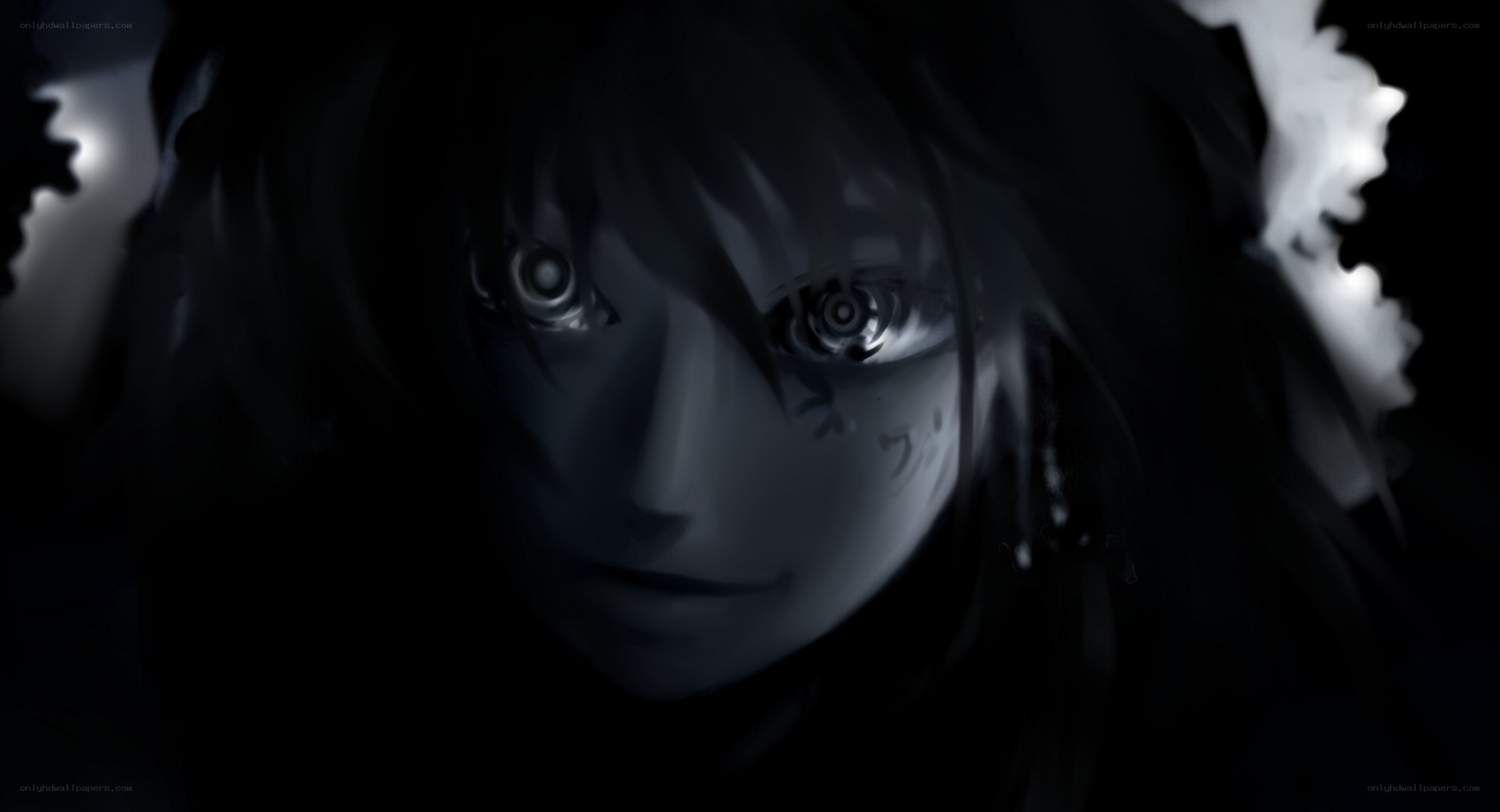 dark anime character portrait