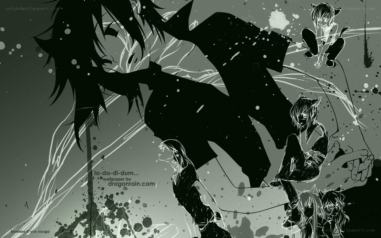 dark anime character scene
