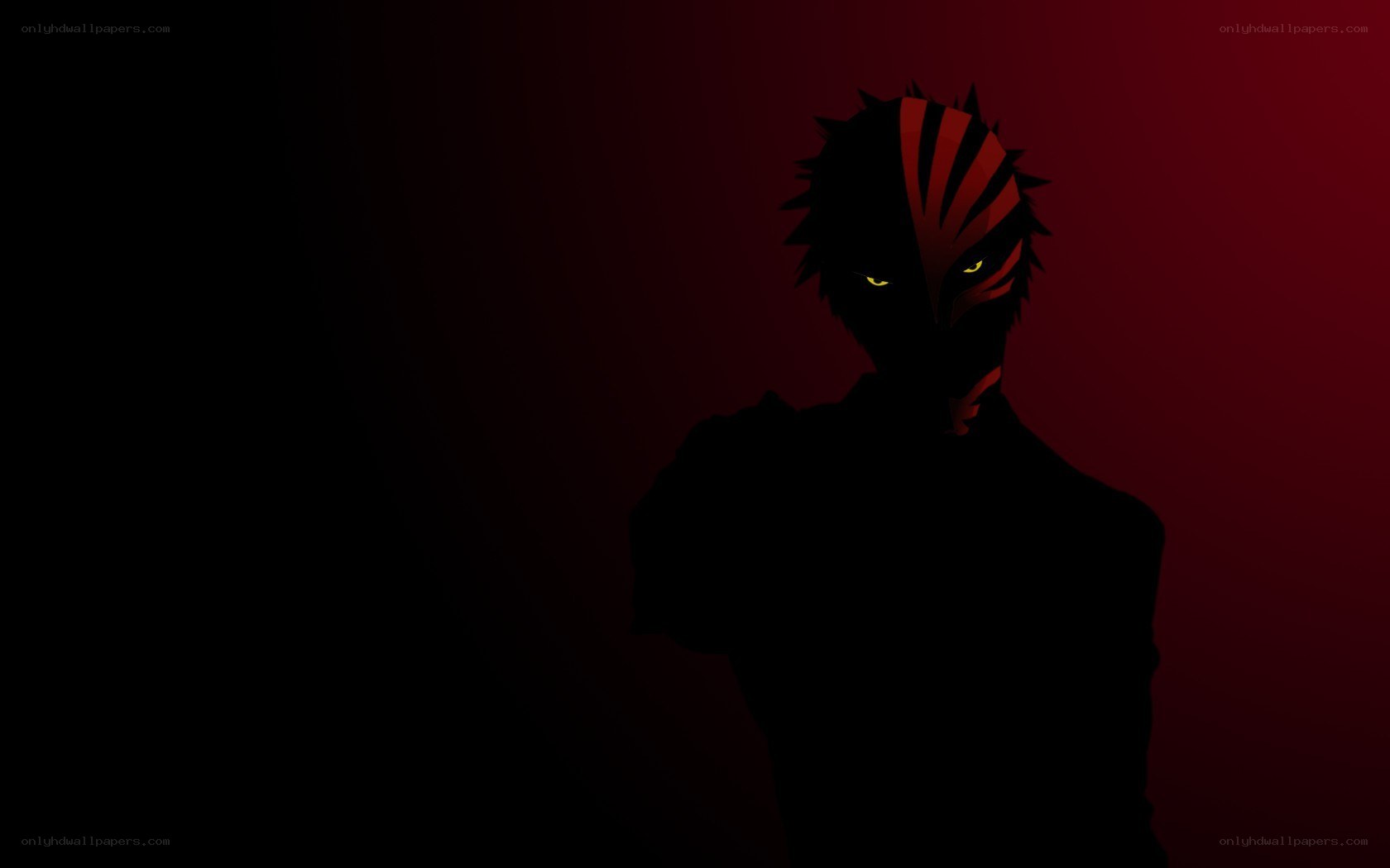 dark anime character silhouette