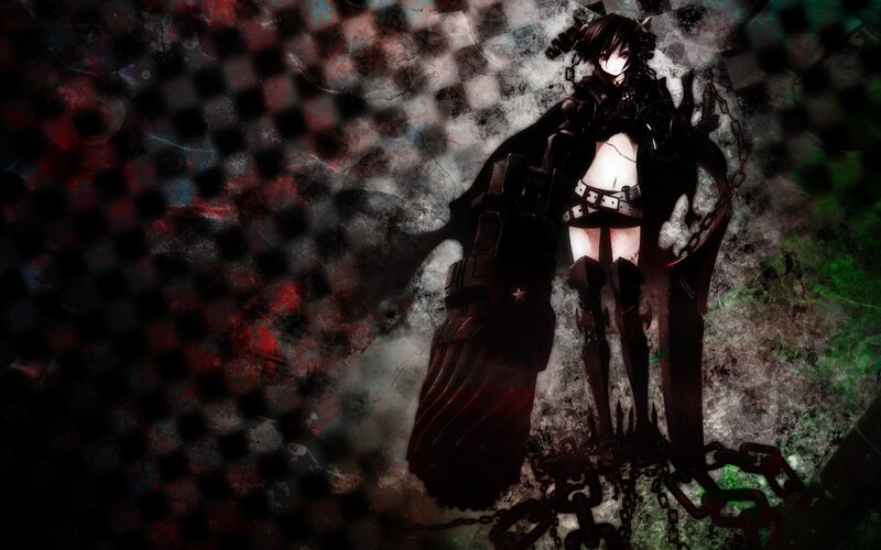 dark anime character with chains