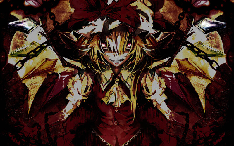 dark anime character with chains