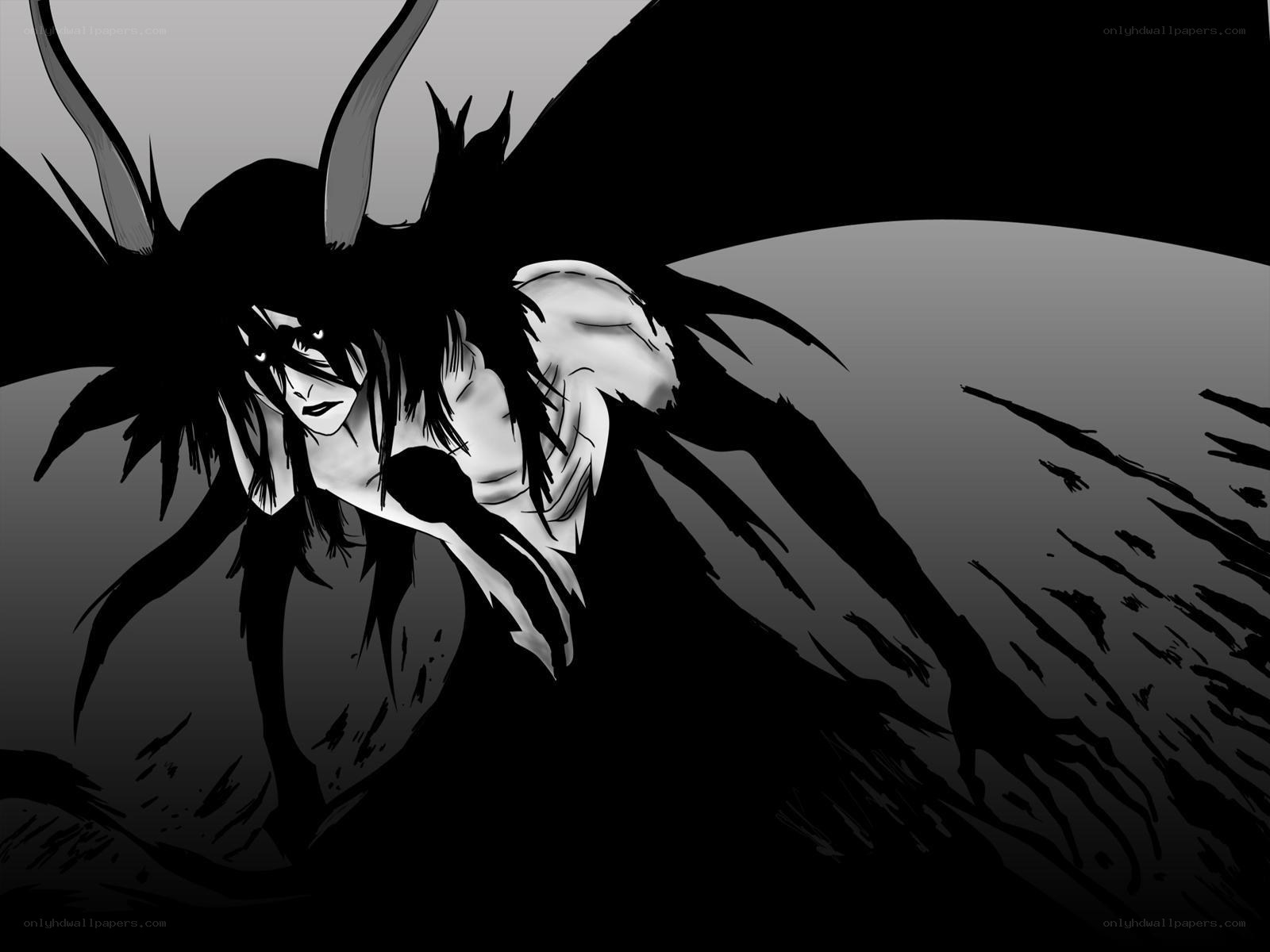 dark anime character with horns