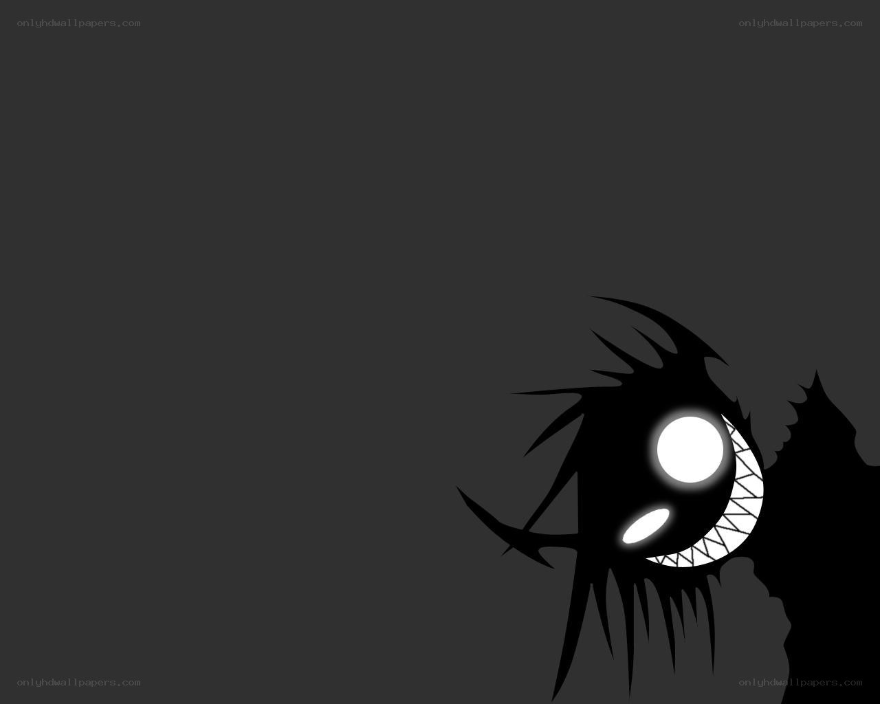 dark anime eye illustration