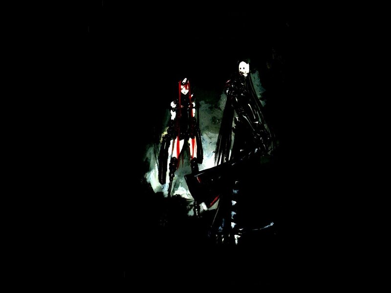 dark anime figures in shadows