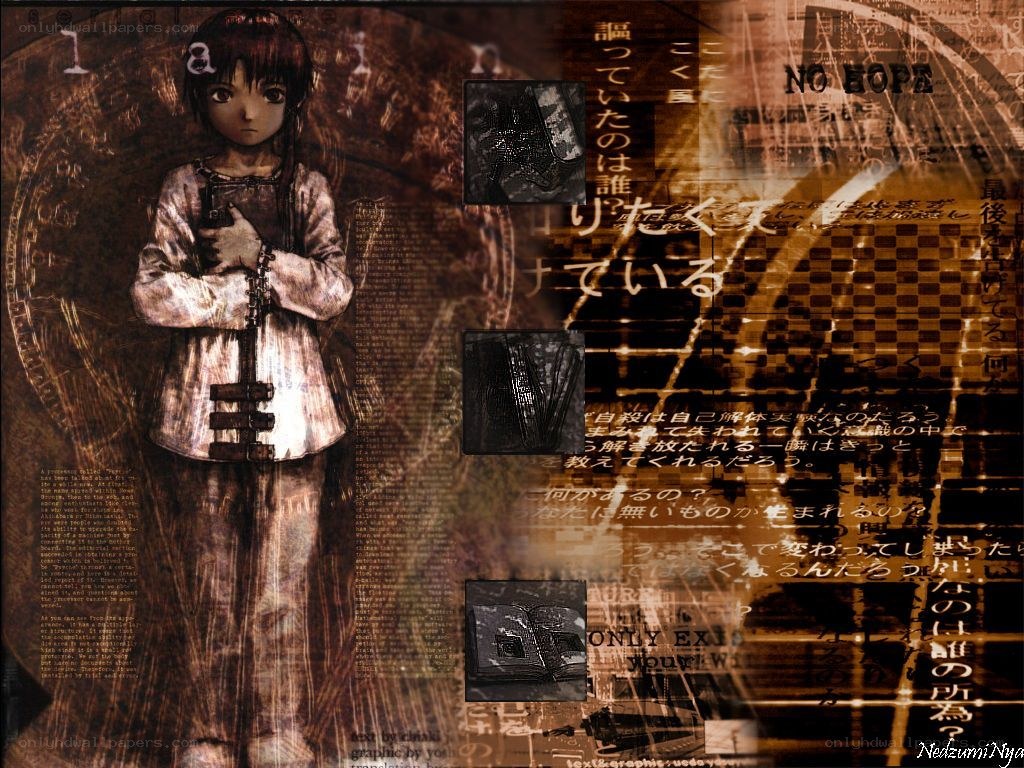 Dark anime girl with text overlay