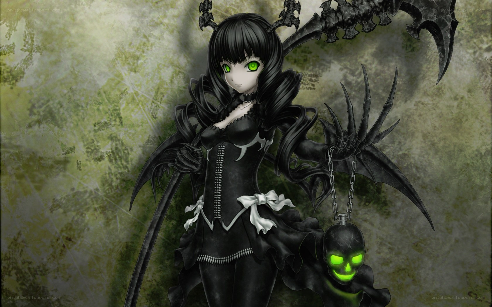 dark anime reaper character