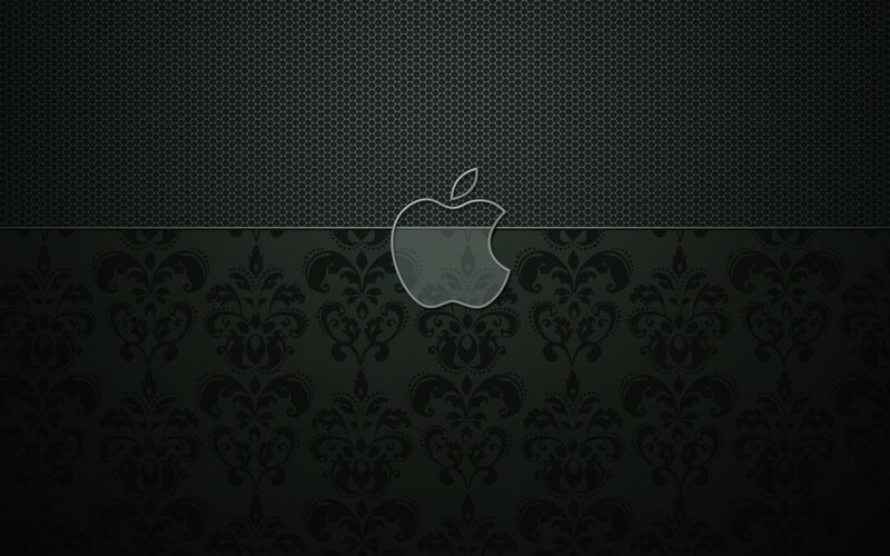 dark apple logo wallpaper