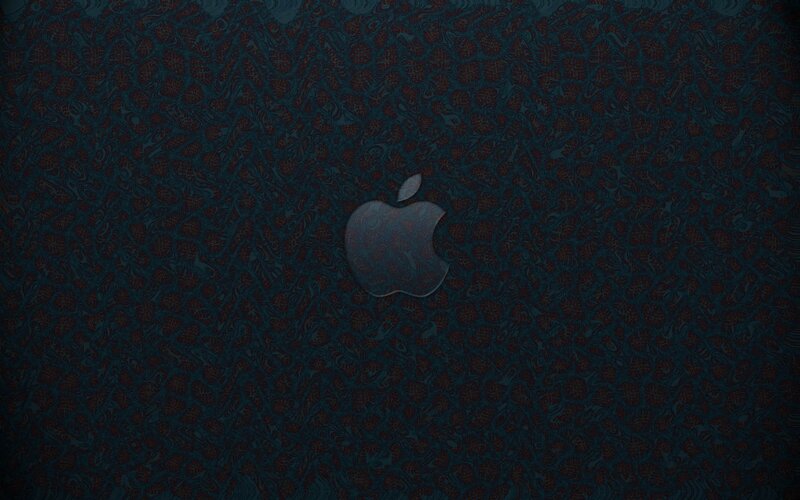 dark apple logo wallpaper