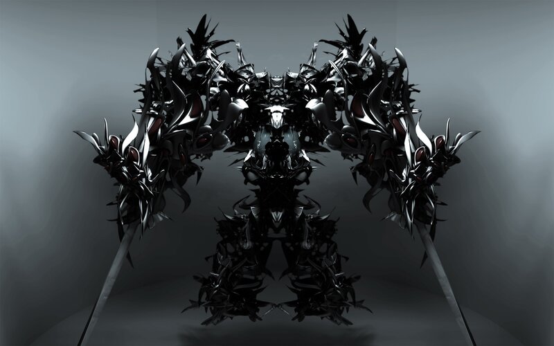 dark armored creature