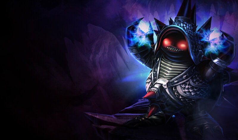 dark armored creature with glowing eyes