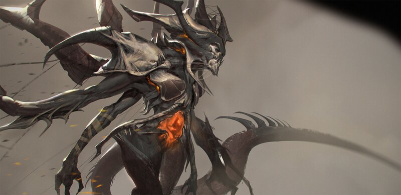 Dark Armored Demon — Gray