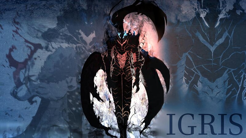 Dark Armored Figure — Black, Dramatic, Digital Art, Armor, Wings