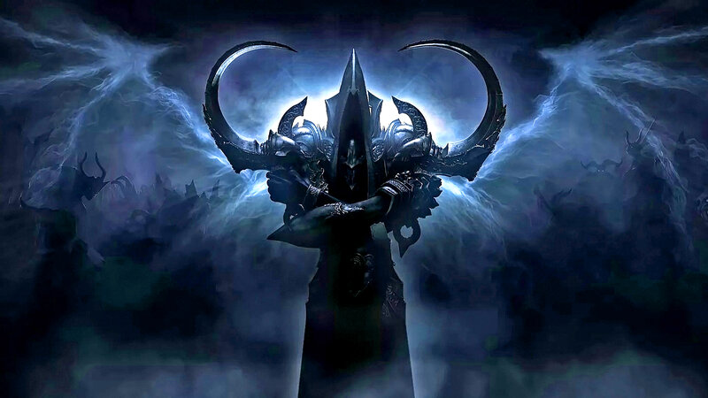 Dark Armored Figure — Black, Dramatic, Ominous, Night, Digital Art
