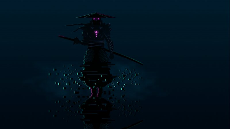 Dark Armored Figure — Black, Night