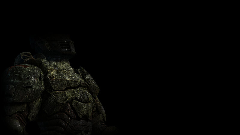 dark armored figure in shadow