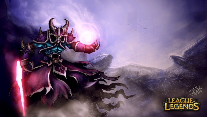 Dark Armored Figure — Purple, Dramatic, Night, Digital Art, Sword, Magic