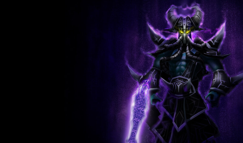 Dark Armored Figure — Purple, Dramatic, Night, Digital Art