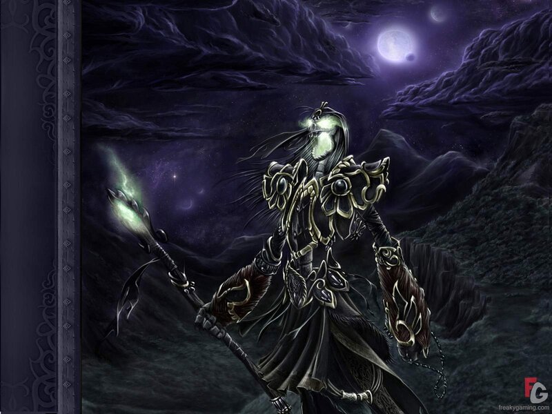 Dark Armored Figure — Purple, Dramatic, Night