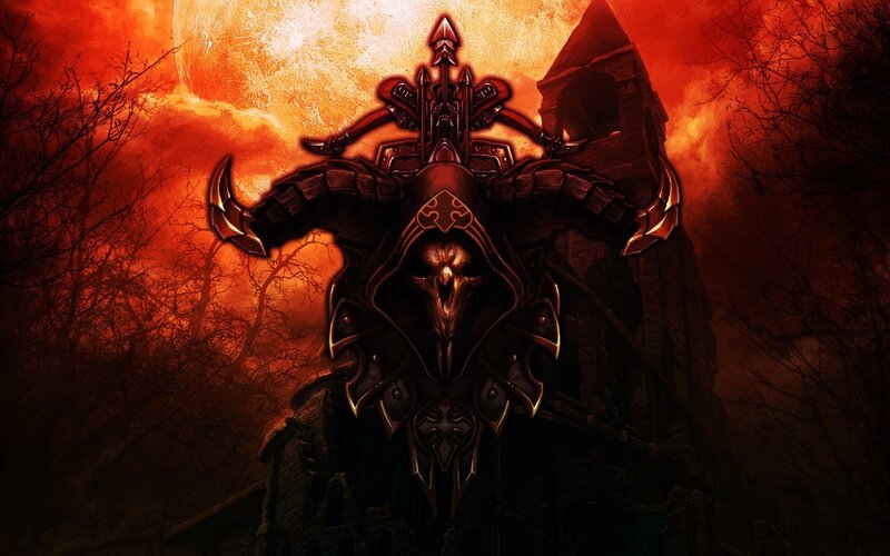 Dark Armored Figure — Red