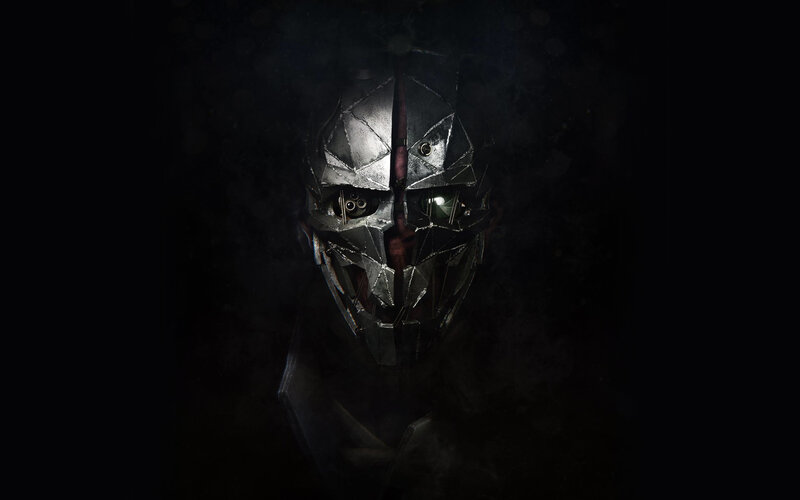 dark armored mask