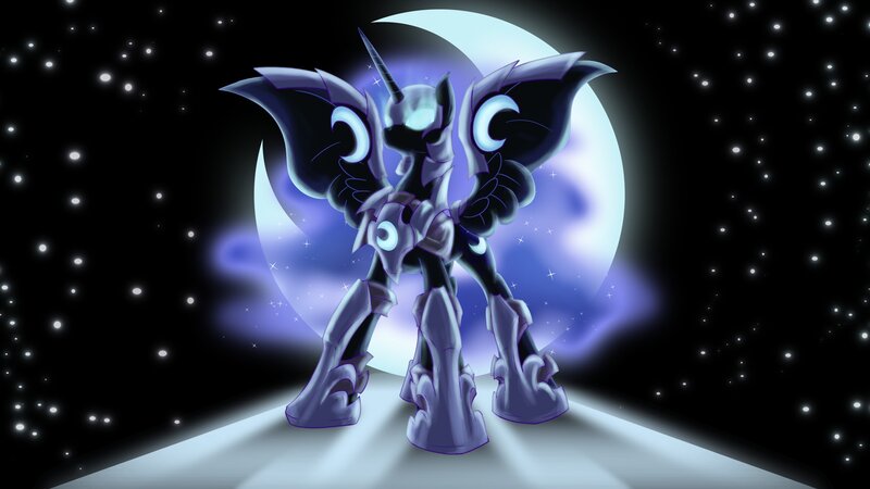 Dark Armored Pony — Purple