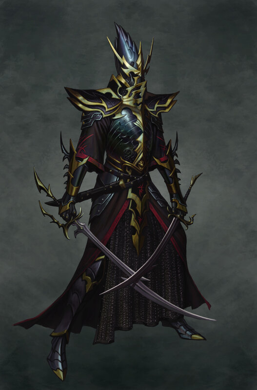 dark armored warrior