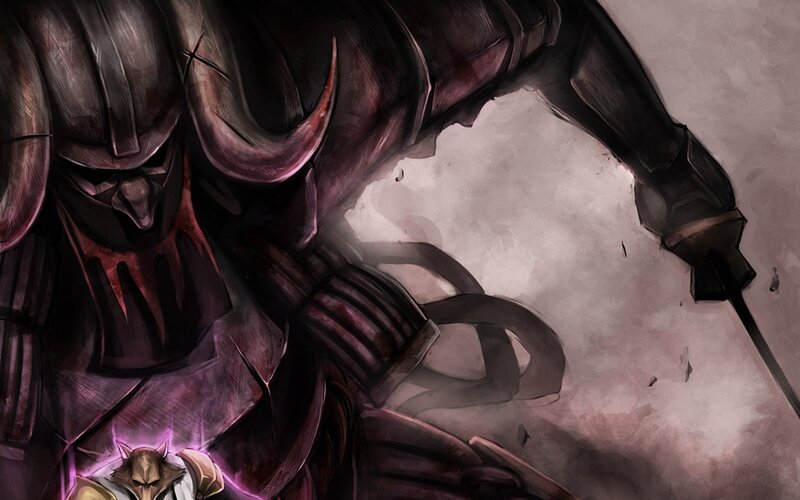 dark armored warrior