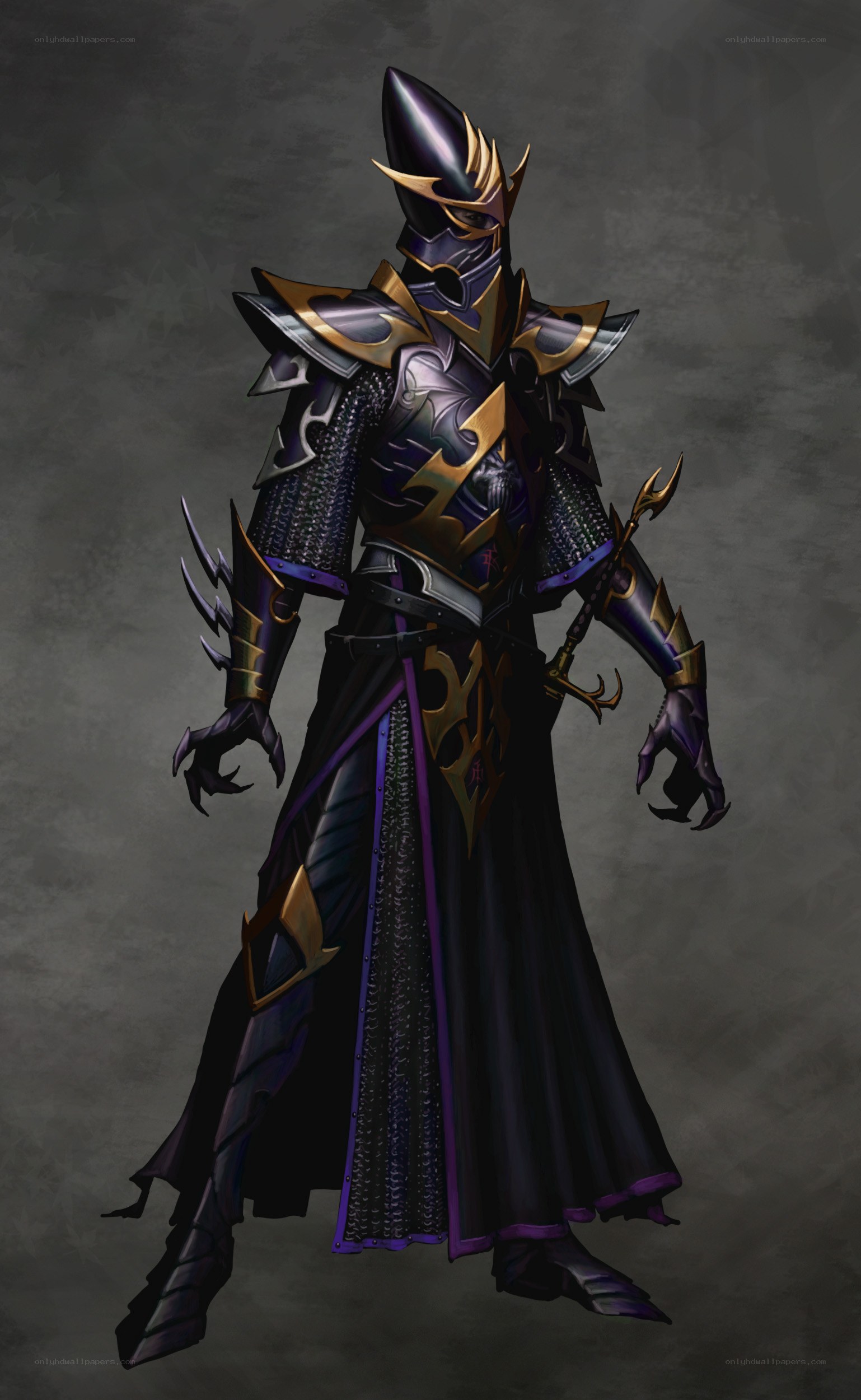 dark armored warrior