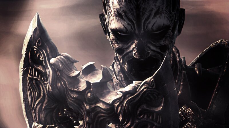 Dark Armored Warrior — Black, Dramatic, 3d Render