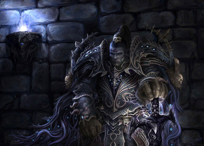 Dark Armored Warrior — Black