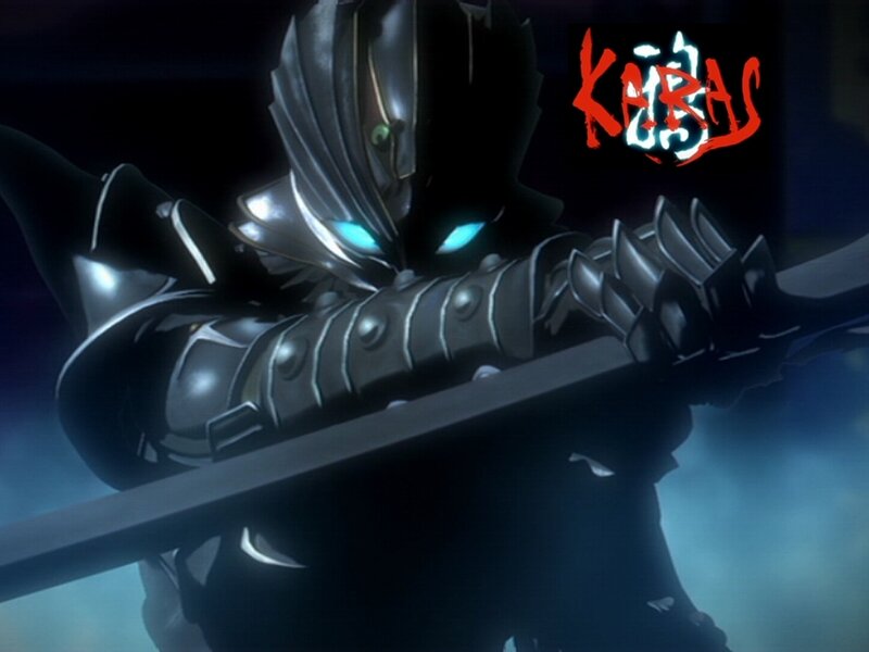 Dark armored warrior with sword