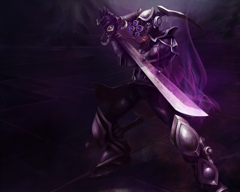 dark armored warrior with sword