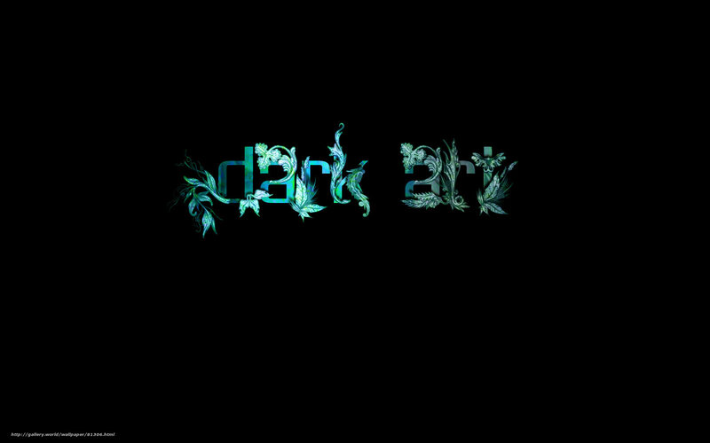 dark art text design