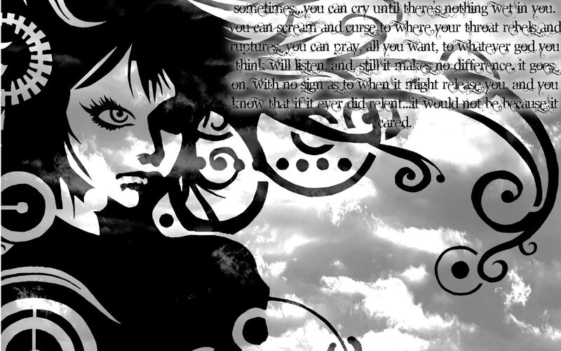dark art with text