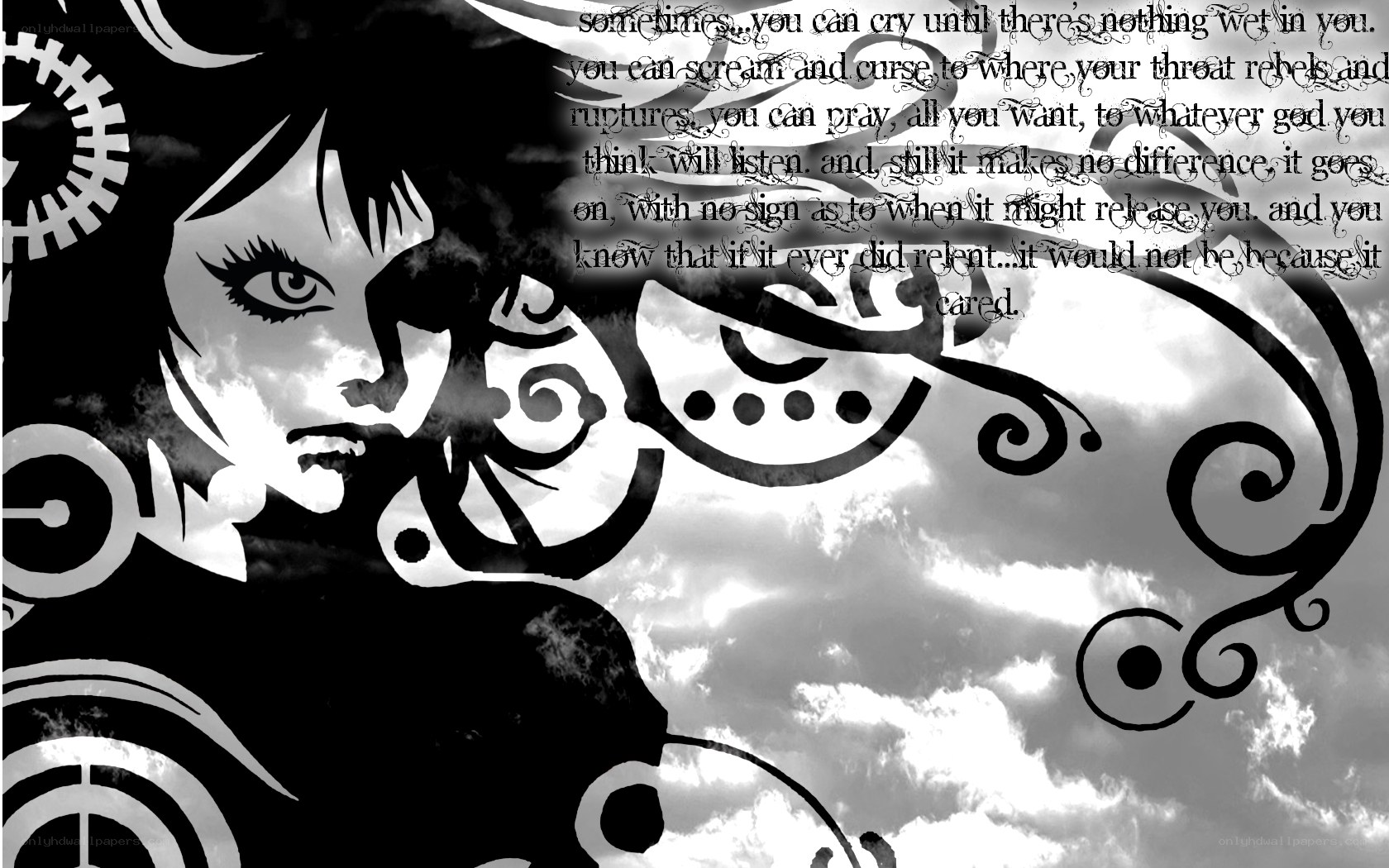 dark art with text