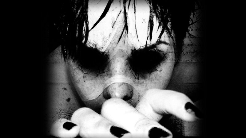dark artistic portrait with hands