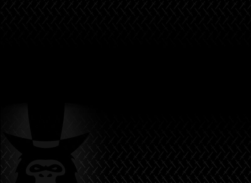dark background with gorilla logo