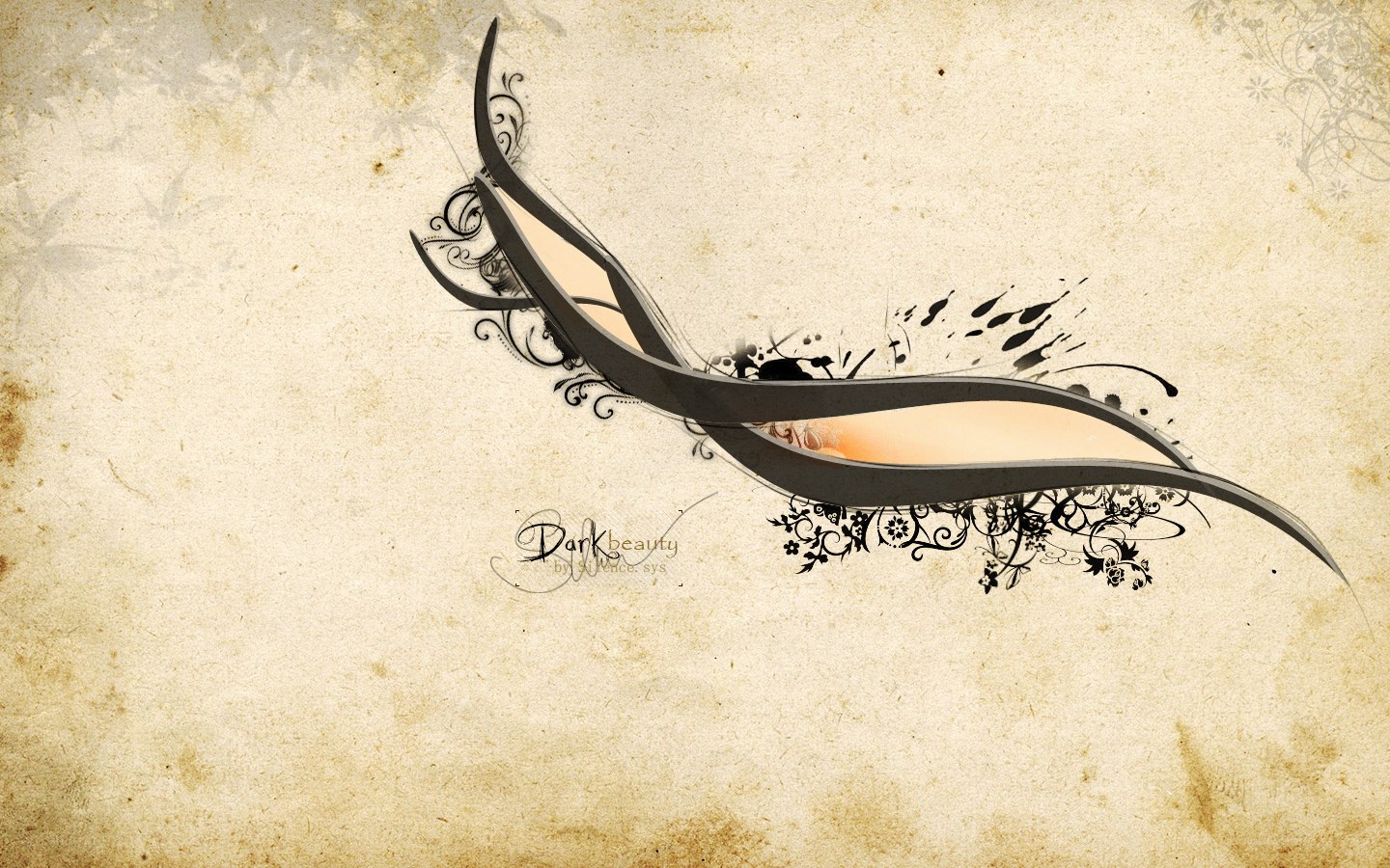 Dark beauty abstract art