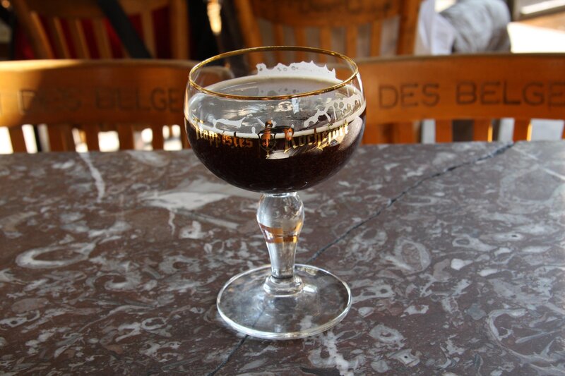 Dark Beer in a Glass — Brown