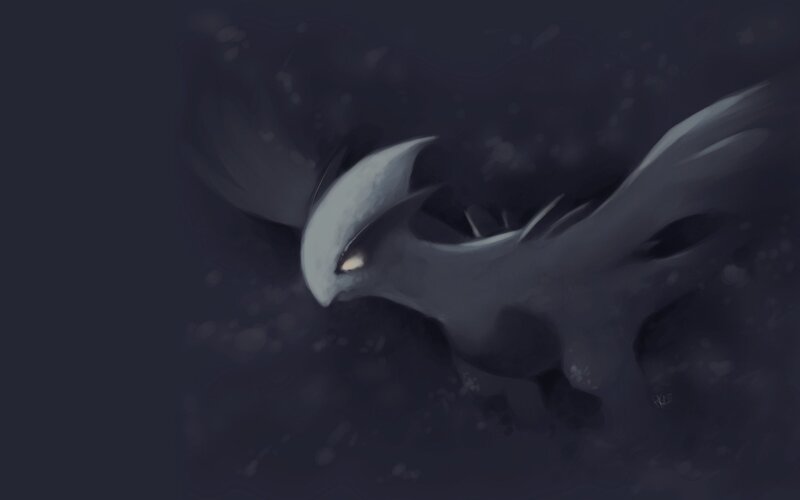 dark bird in flight