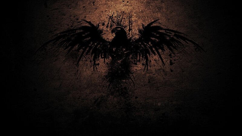 dark bird silhouette artwork