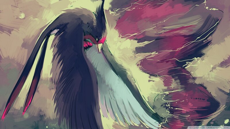 Dark Bird with Red Eyes — Black