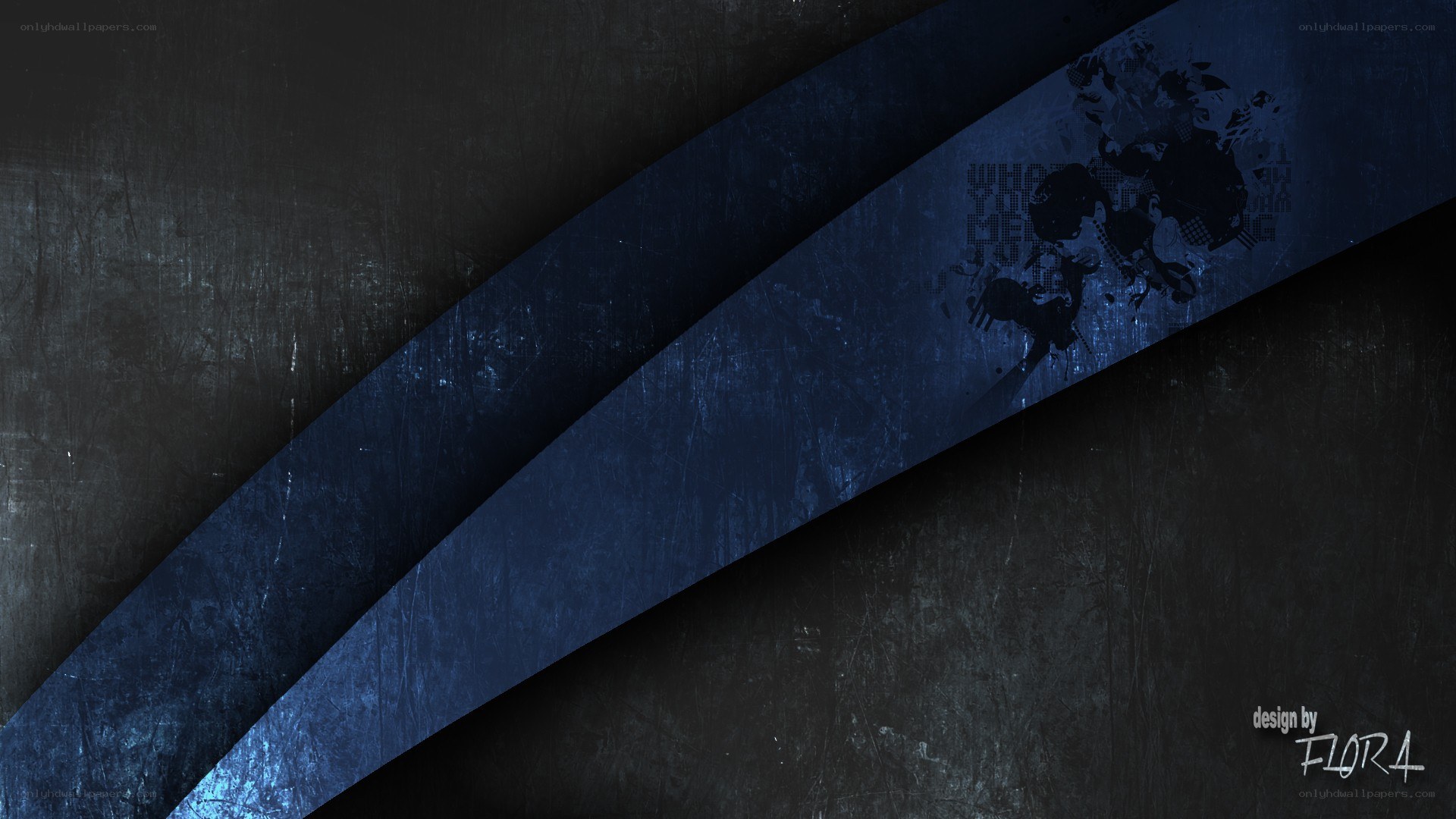 dark blue abstract design