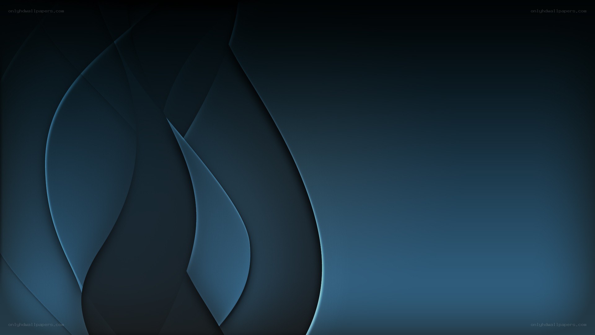 dark blue abstract waves
