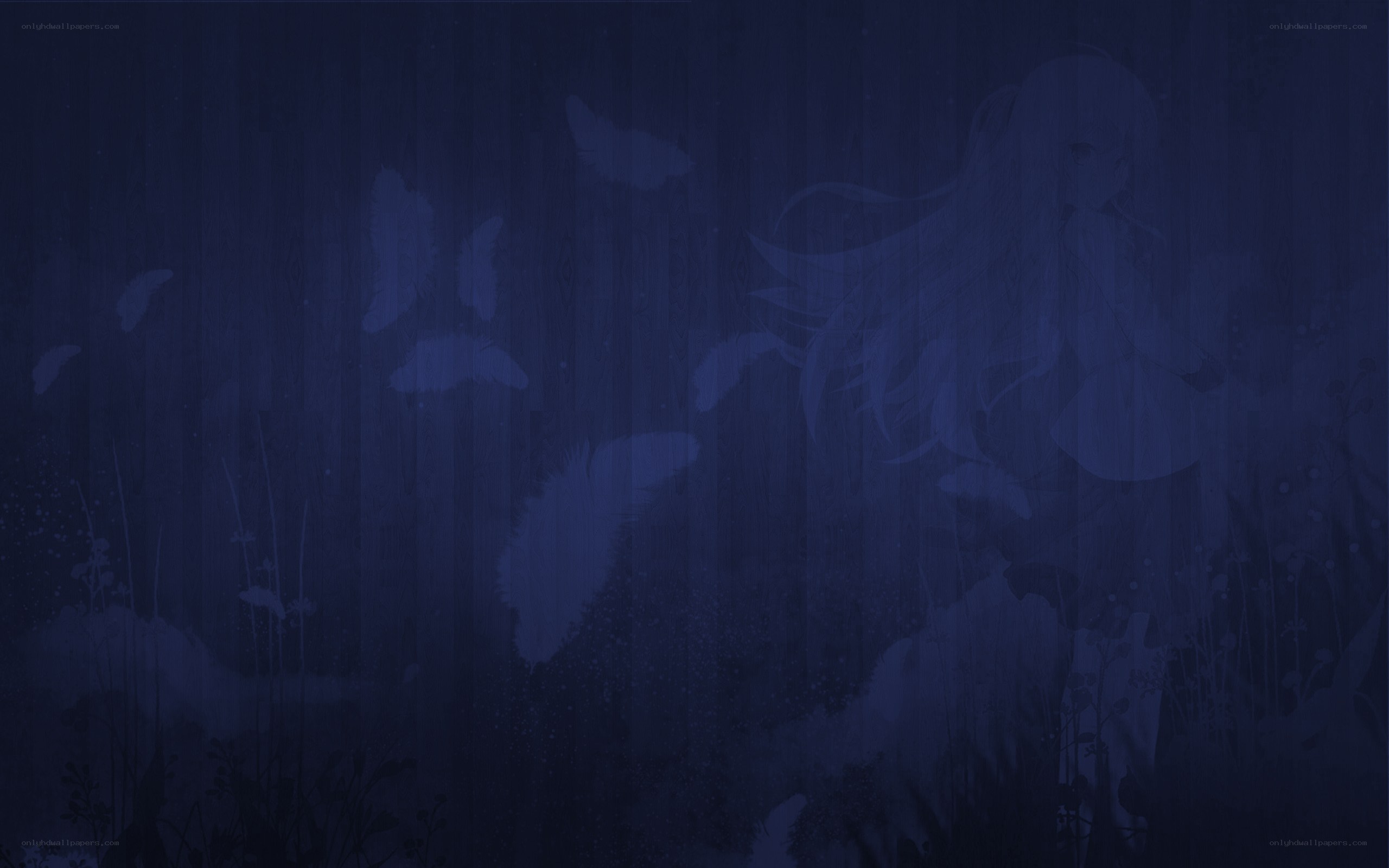 dark blue anime background