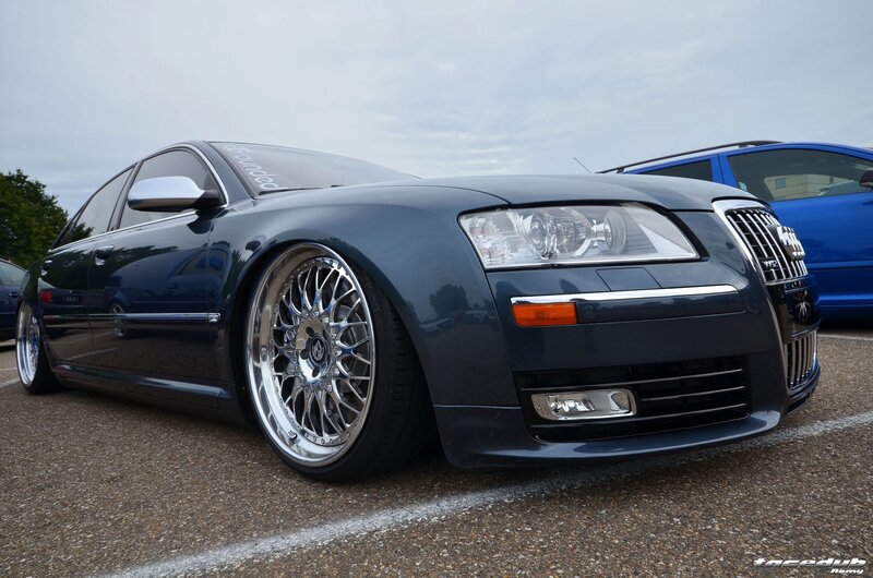 Dark Blue Audi Sedan